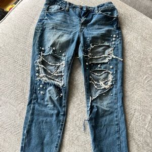 Pearl ripped jeans